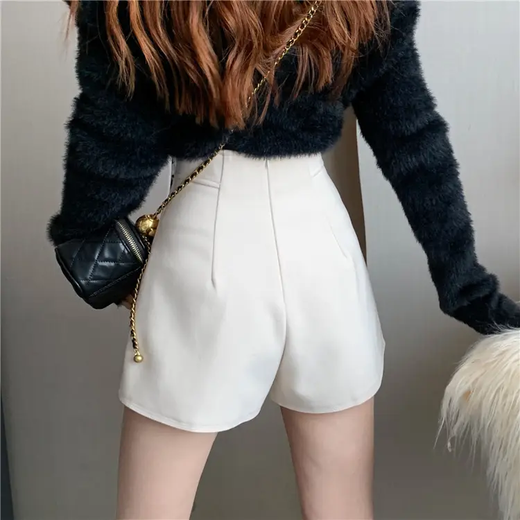 Black High Waist Chubby Shorts Women Spring Summer — feature 13