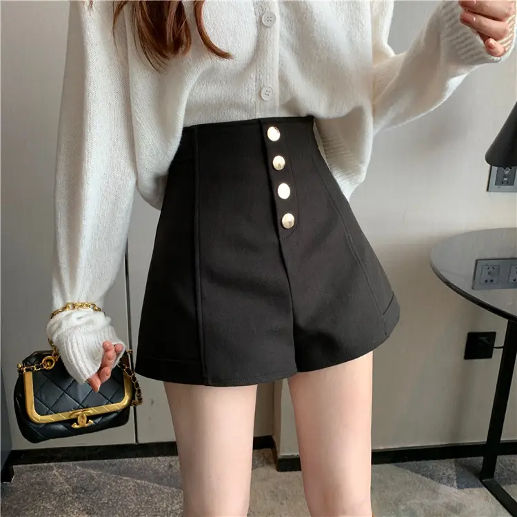 Black High Waist Chubby Shorts Women Spring Summer — feature 18