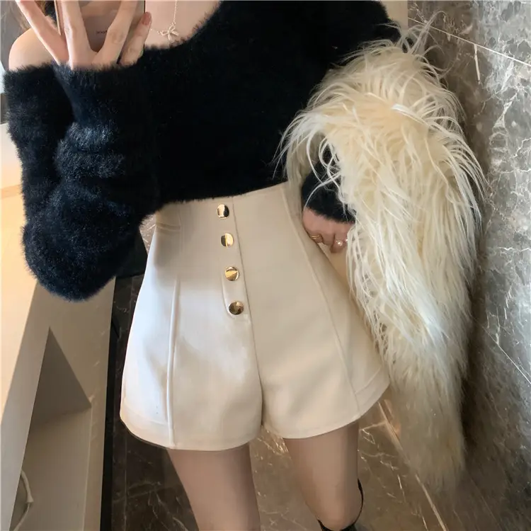 Black High Waist Chubby Shorts Women Spring Summer — feature 3