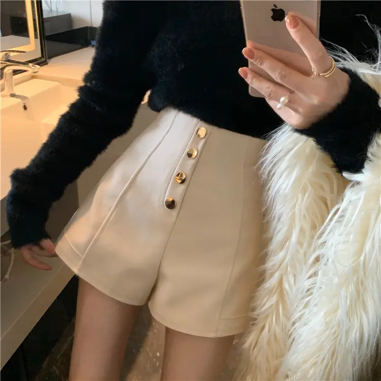 Black High Waist Chubby Shorts Women Spring Summer — feature 6