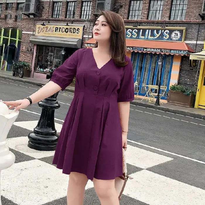 Fat Sister Large Size Women Dress 200 Jin 2022 New French Niche Very Fairy Belly Covering Dress Age-reducing Summer - Image 2