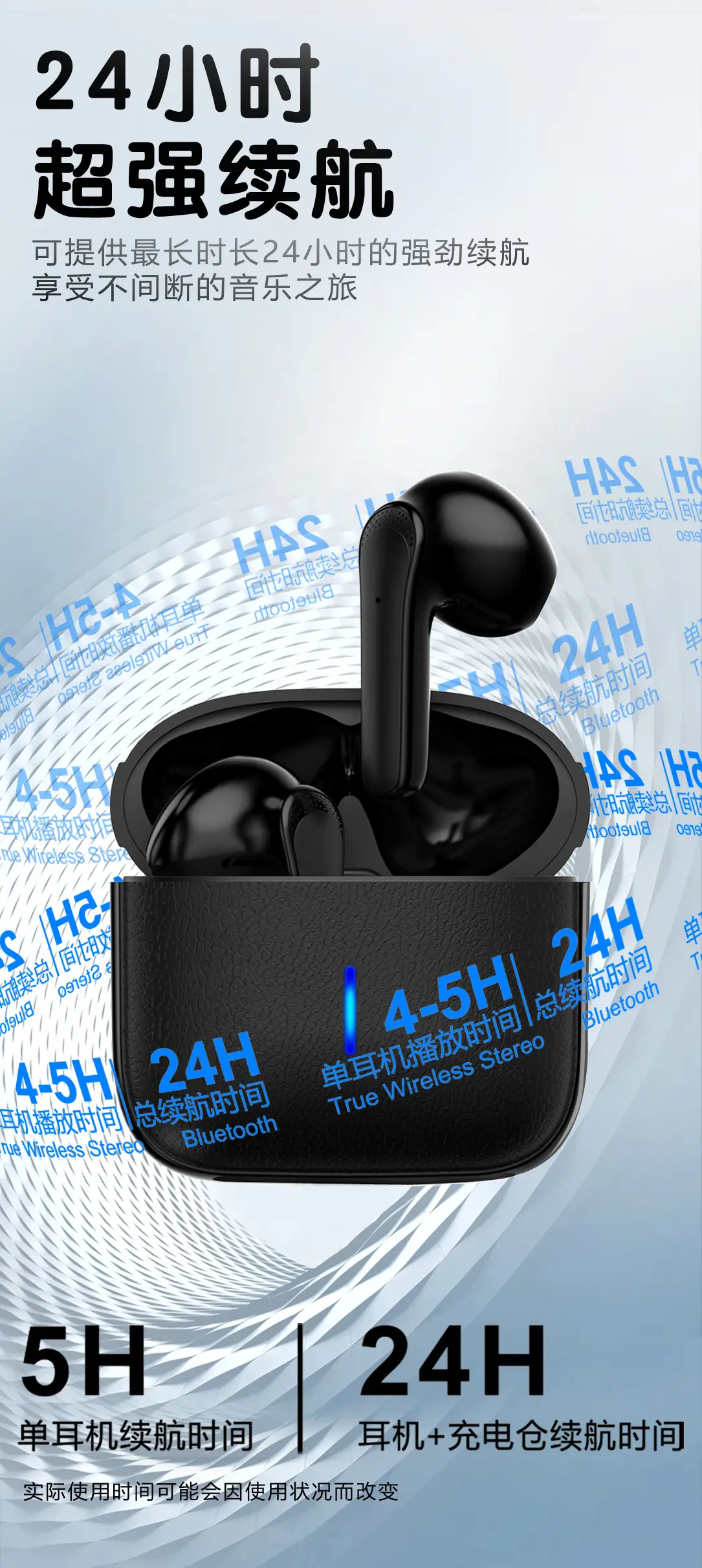 AI 9D Sound Wireless Bluetooth Headset Black — feature 10
