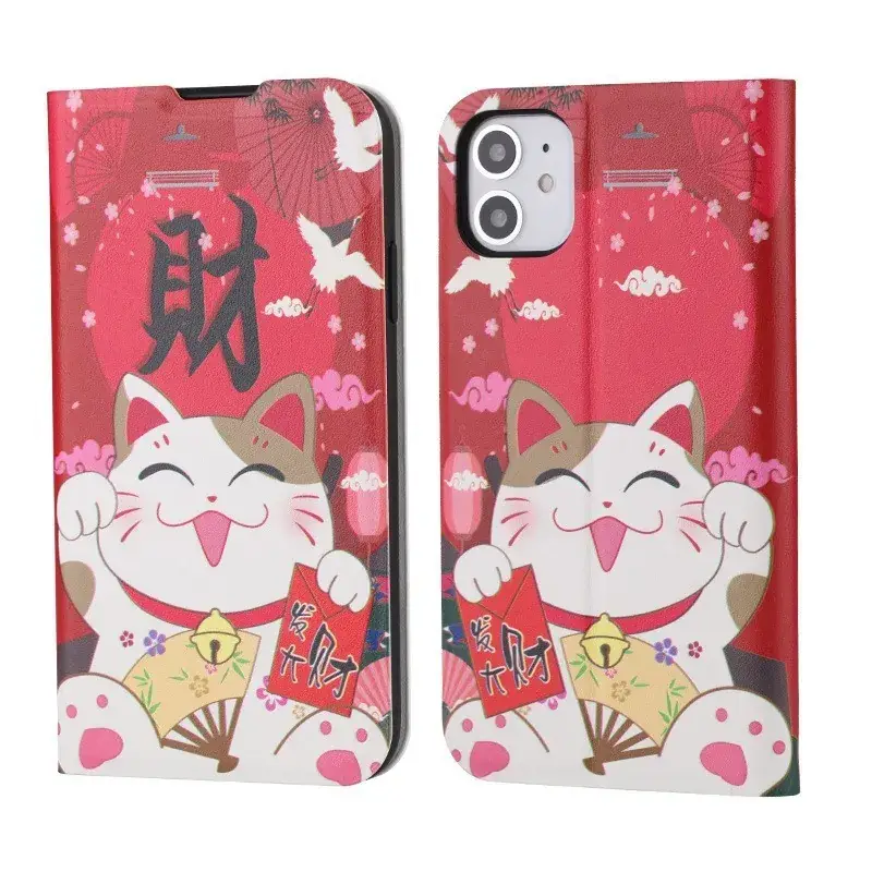 Oppo Mobile Phone Case with Cat Design White
