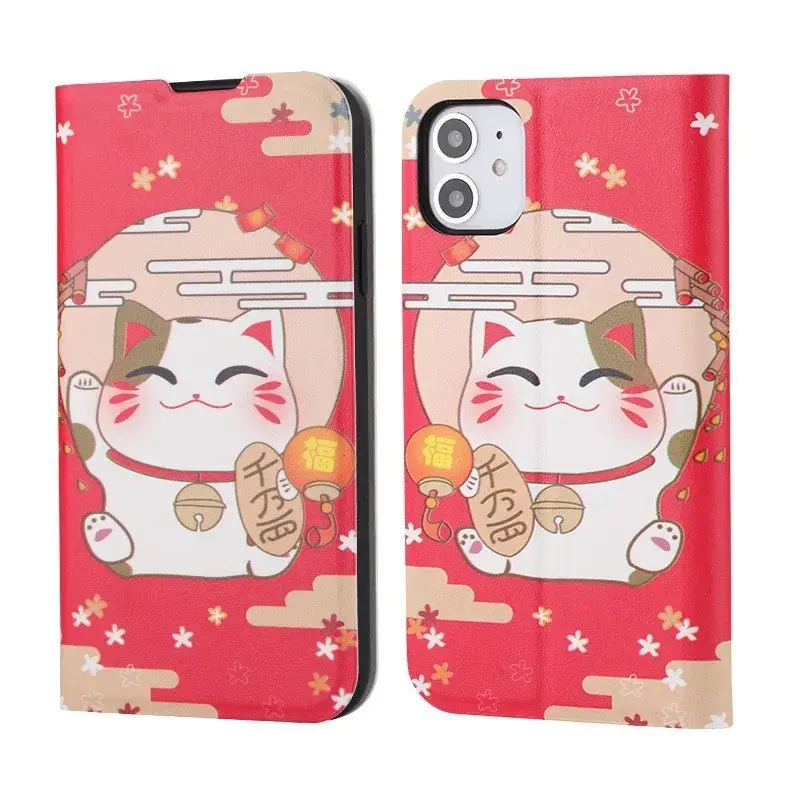 Oppo Mobile Phone Case with Cat Design White