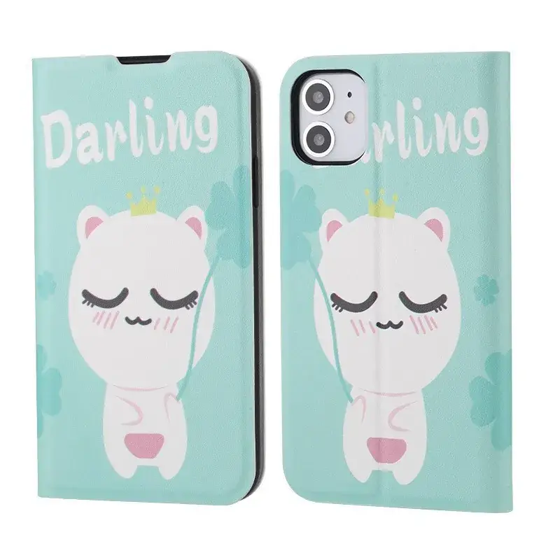 Oppo Mobile Phone Case with Cat Design White