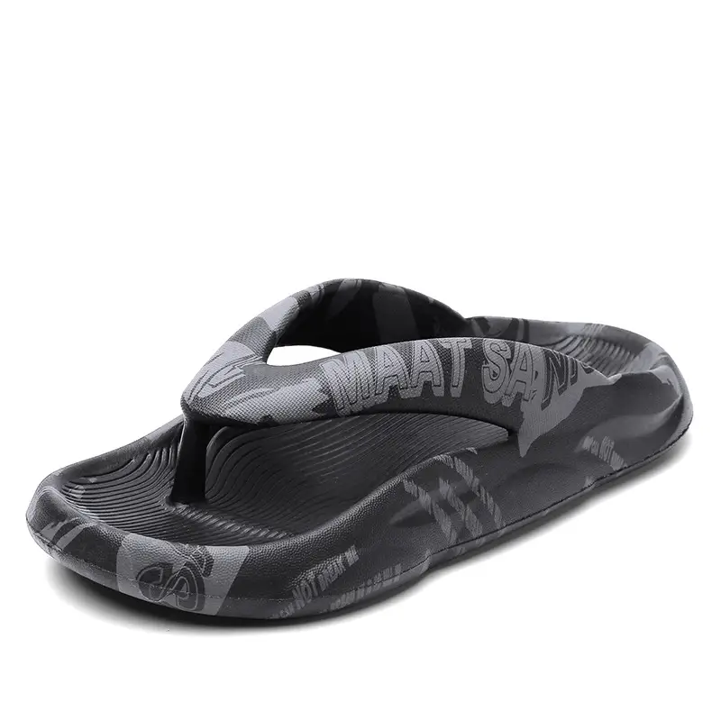 2023 Summer Gray Camo Flip Flops for Men