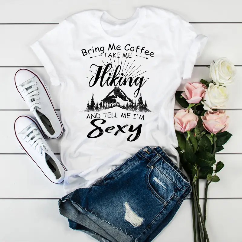 Women Leopard Heartbeat Printed T-Shirt White Short Sleeve