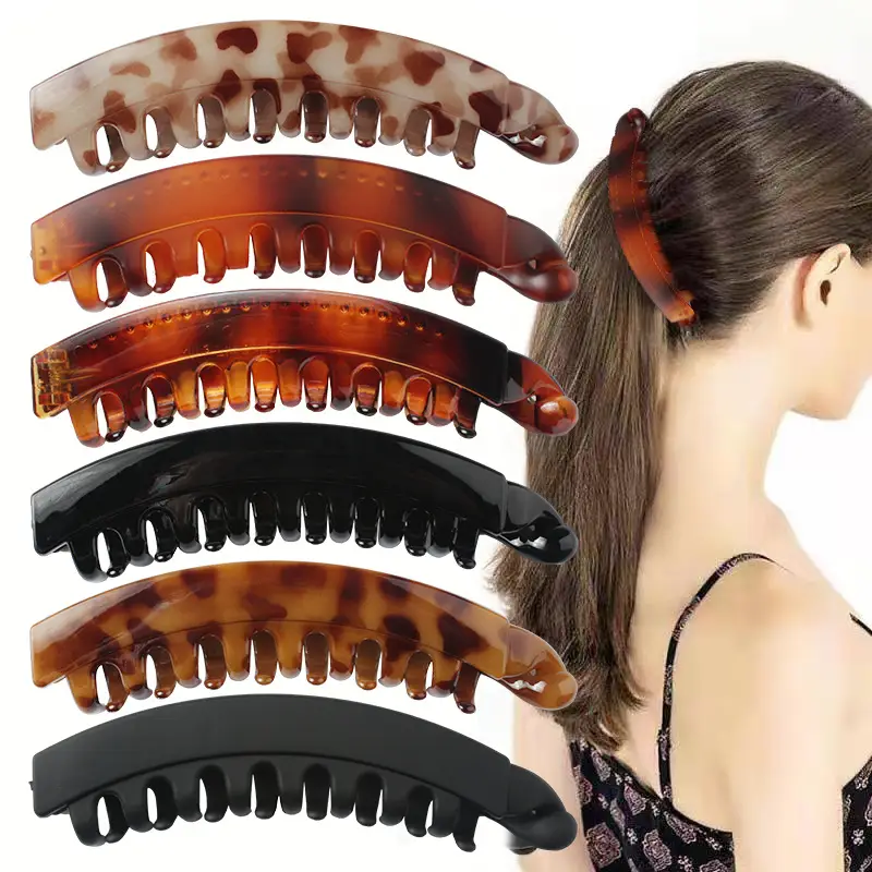 Pink Multi-Head Hair Clip for High Ponytail - Image 9