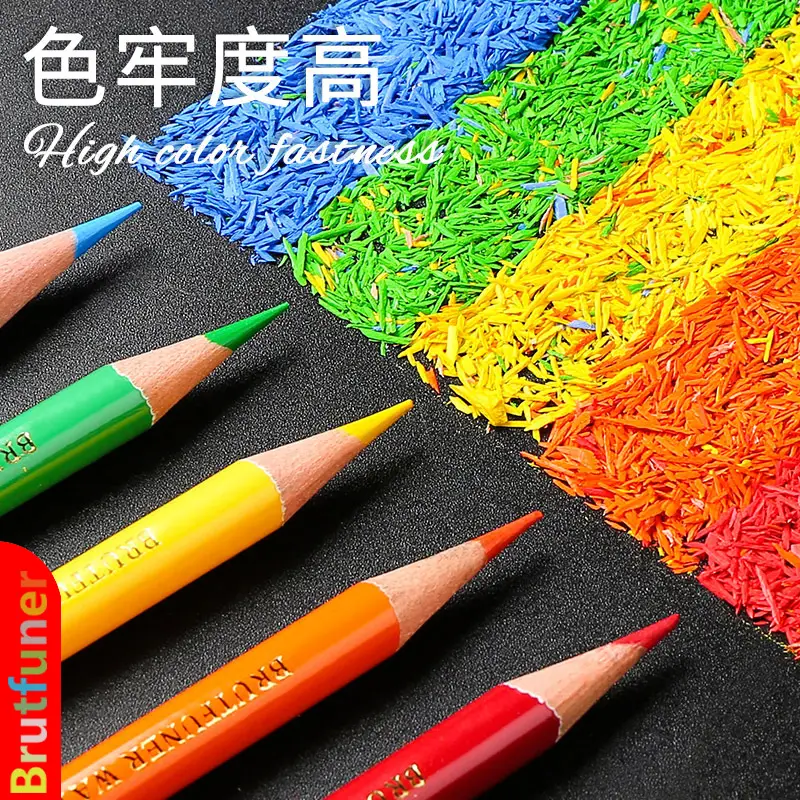 Benfan Single Color Pencil Oil-Based Color Lead Complementary Color 120 Colors Optional Studio Training Kindergarten Graffiti Color Lead