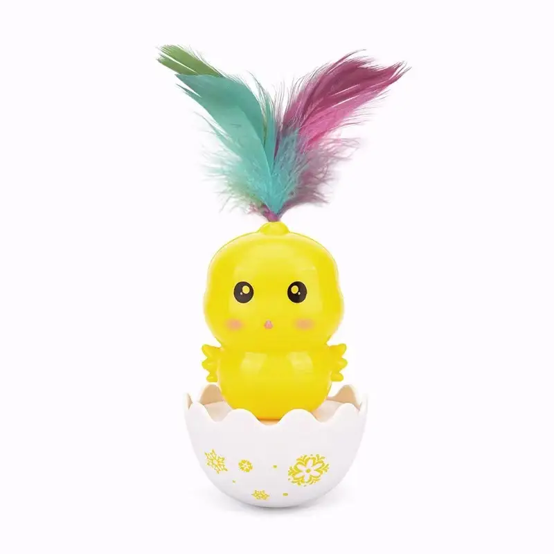 Small yellow chicken feather boxed