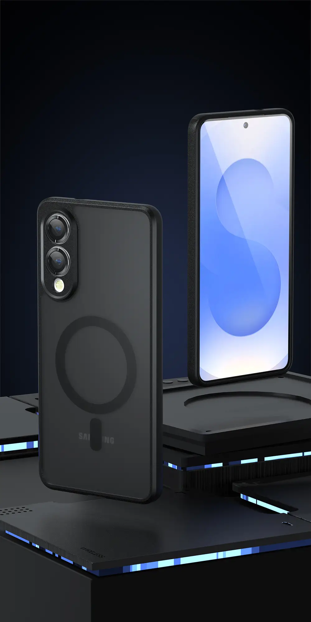 Samsung S25 Edge Skin-Felt Magnetic Phone Case — feature 10