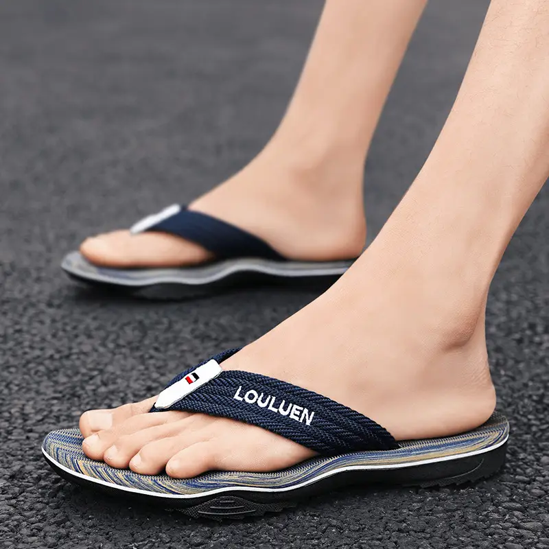 Men's Black Loouilen Sandals 2022 Summer