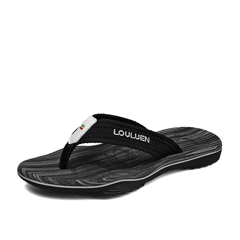 Men's Black Loouilen Sandals 2022 Summer