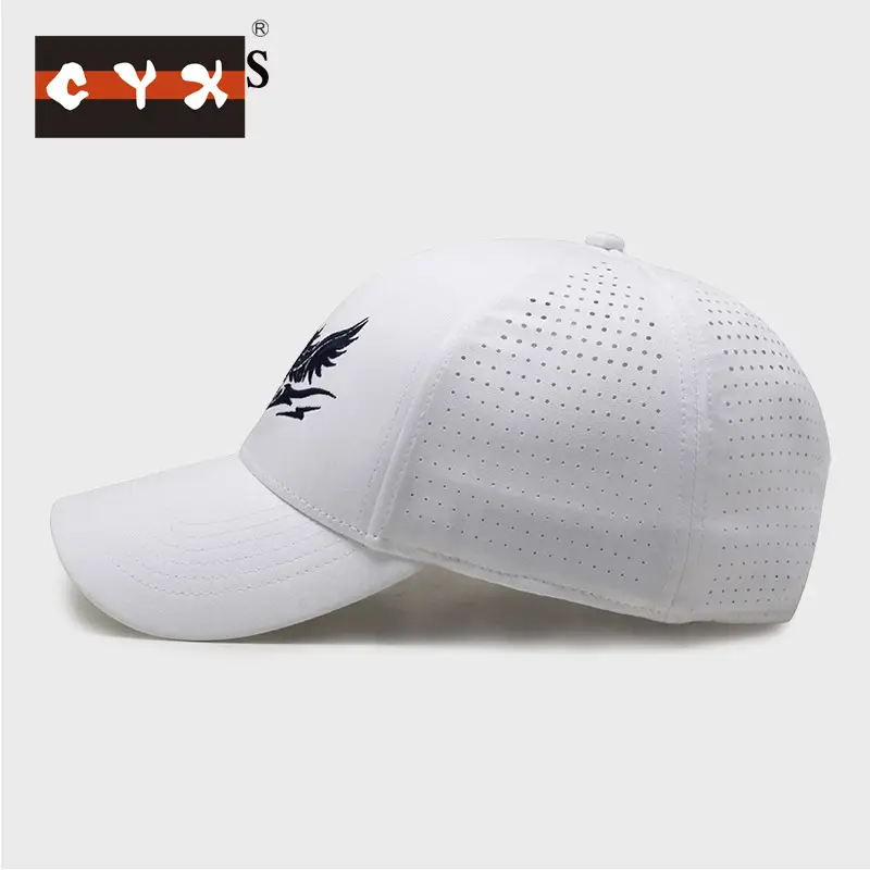 White Embroidered Baseball Cap with Dragon Design - Image 13