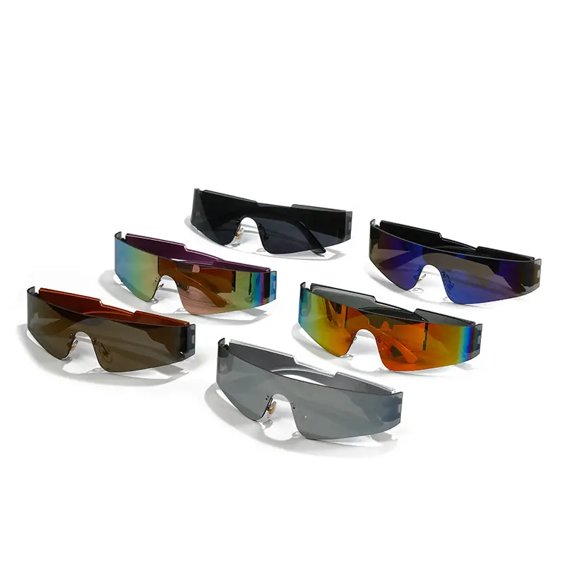 Women Punk Sunglasses Rimless Colorful Fashion - Image 15