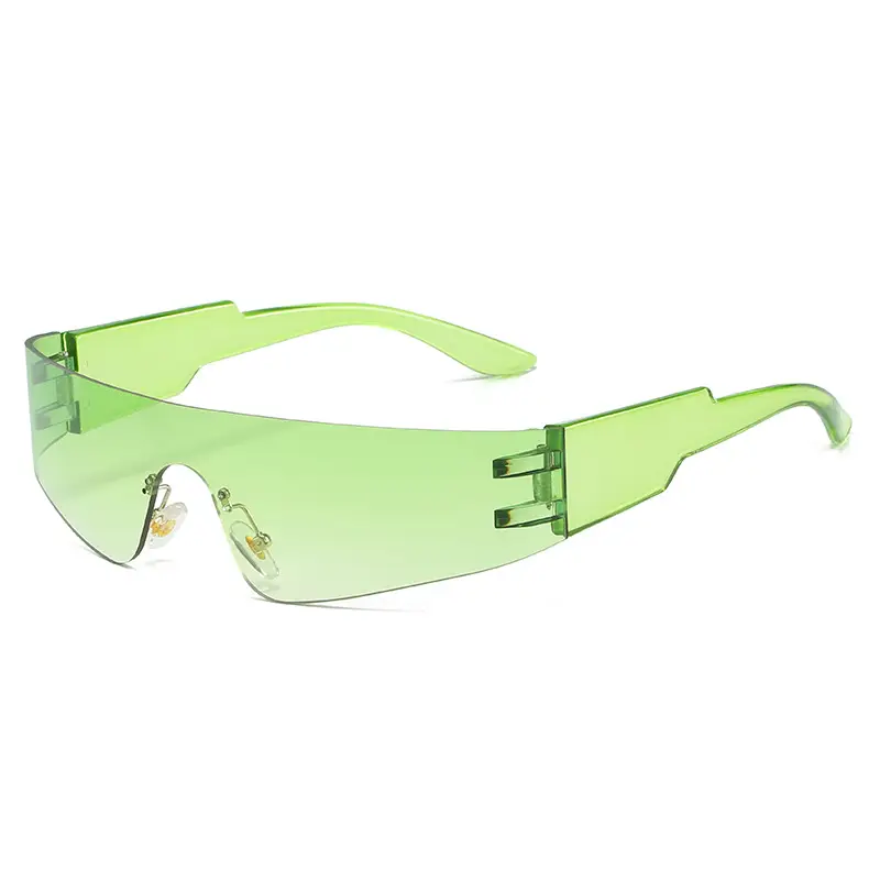 through green frame double green plate