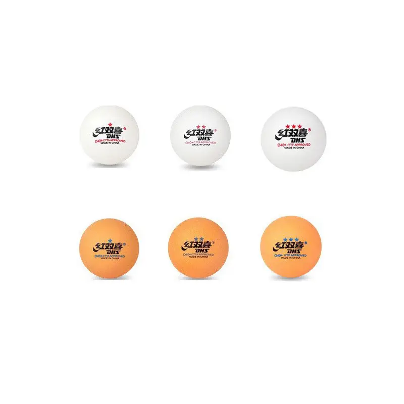 Red double happiness table tennis 3-star one-star two-star match ball table tennis ball new training ball durable playing yellow White