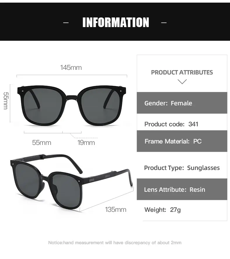 Brown-Brown Sunglasses with Gold Frame Anti-UV — feature 13