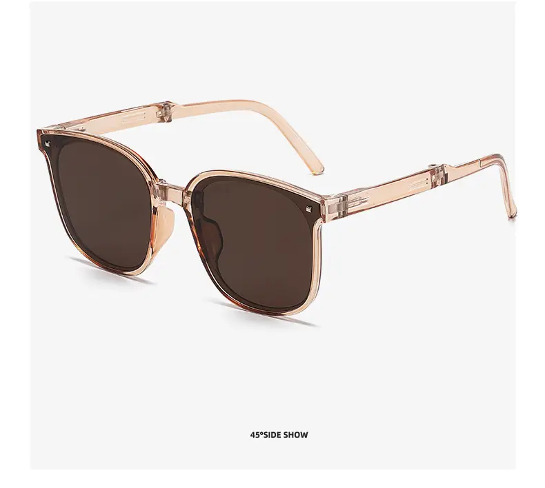 Brown-Brown Sunglasses with Gold Frame Anti-UV — feature 22