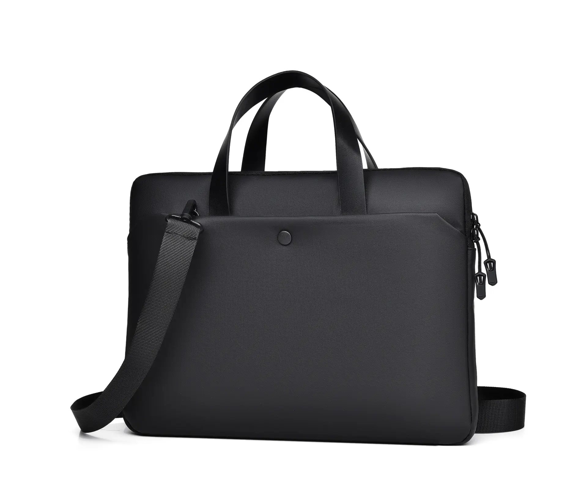 Ultra-Thin Leather Laptop Bag 14" Tablet Sleeve Grey - Image 5