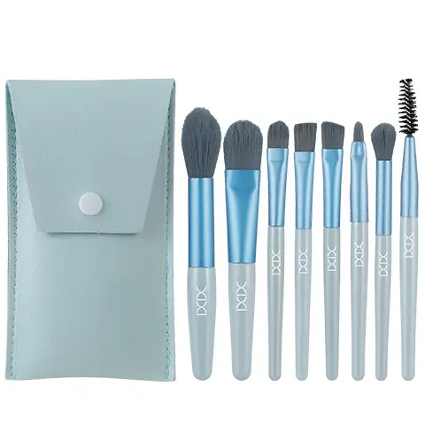Xixi Makeup Brush Set Light Pink 7-Piece Set - Image 9