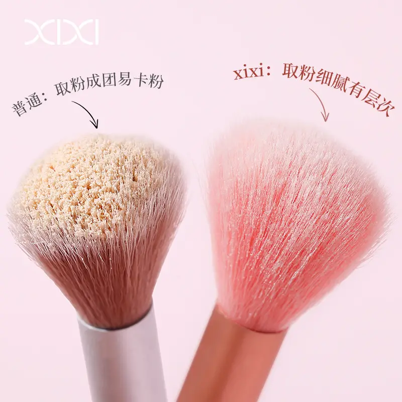 Xixi Makeup Brush Set Light Pink 7-Piece Set — feature 15