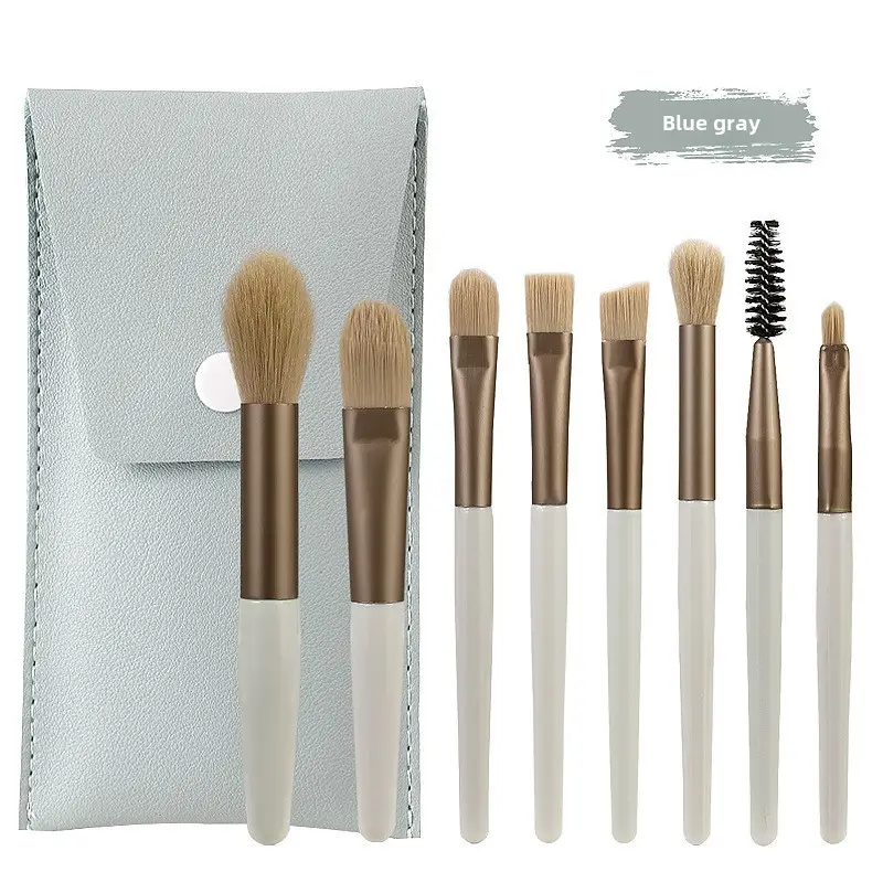 Xixi Makeup Brush Set Light Pink 7-Piece Set - Image 3