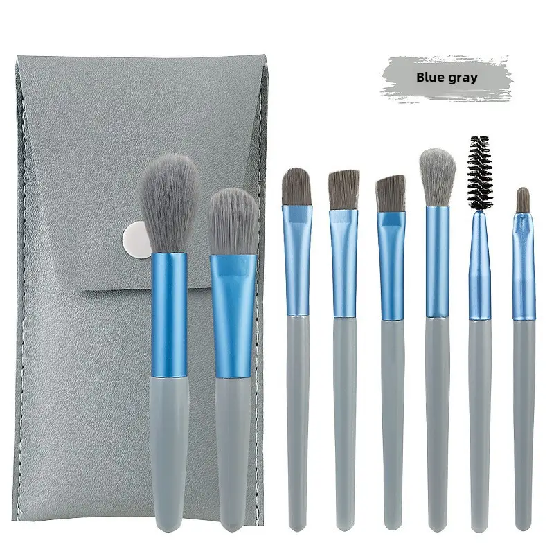 Xixi Makeup Brush Set Light Pink 7-Piece Set - Image 4