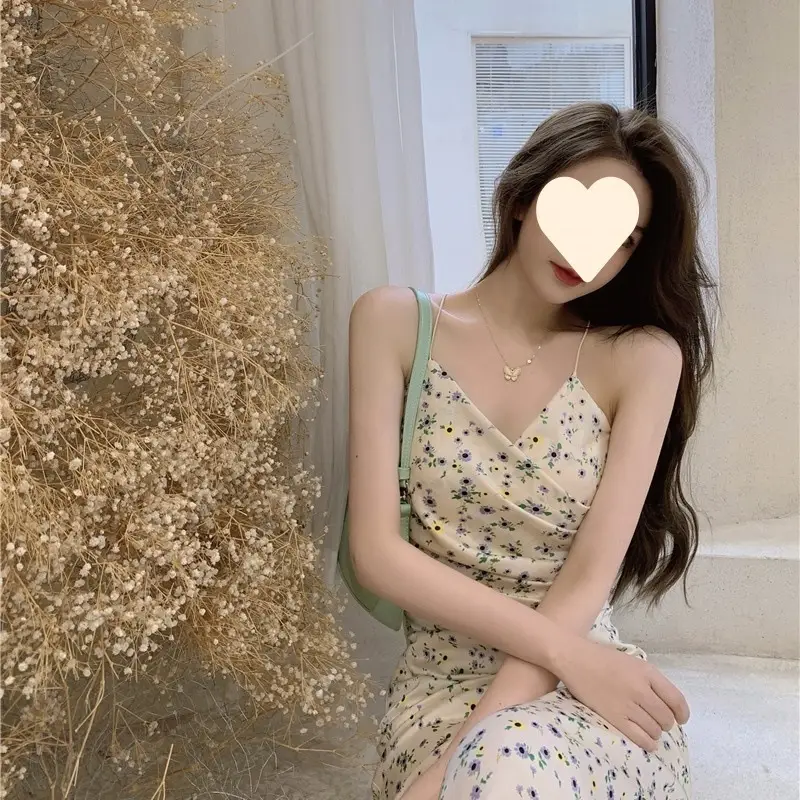 Gentle Floral Tea Break Waist Dress for Women Summer 2025 - Image 3
