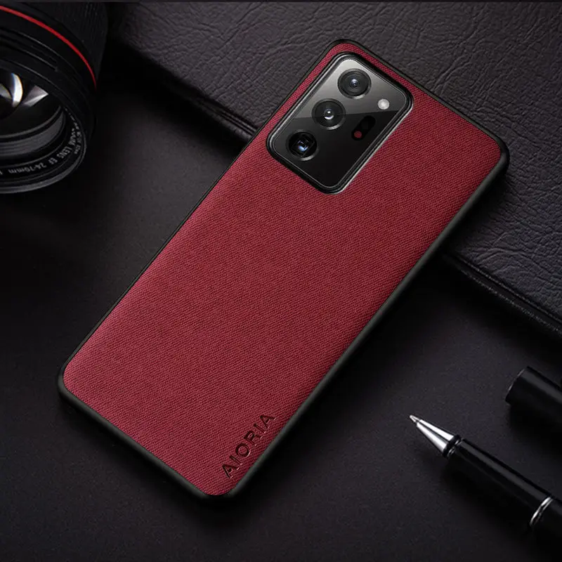 Samsung Note 20 Ultra Black Flannelette Phone Case - Image 4