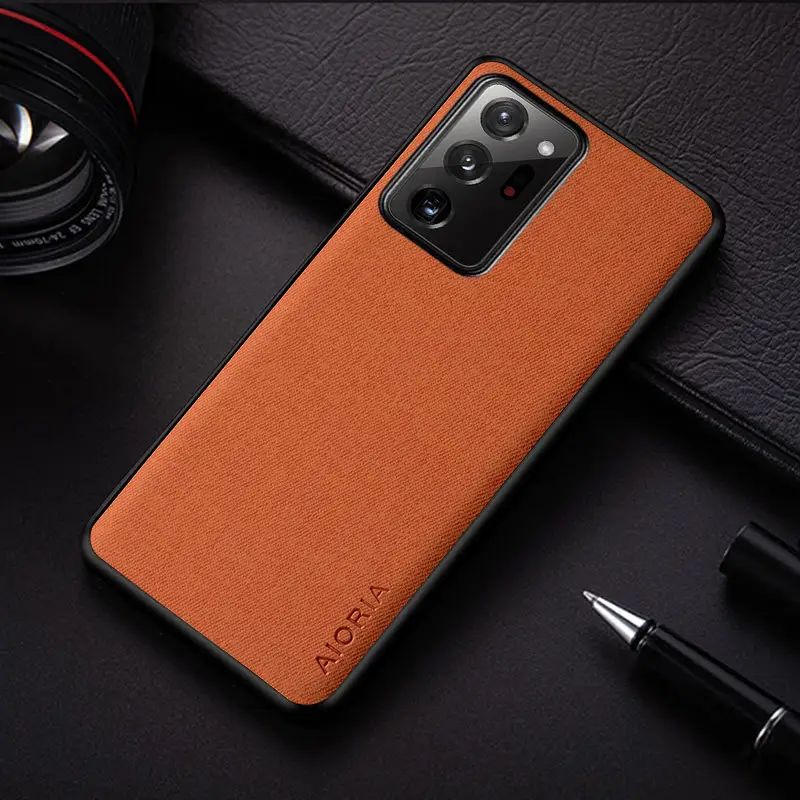 Samsung Note 20 Ultra Black Flannelette Phone Case - Image 5