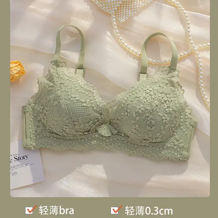 Genuine Thin Cup Lace Bra for Women Summer