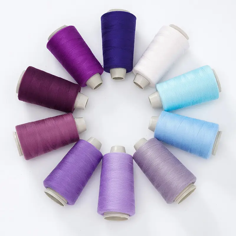 Sewing Thread Wholesale Pagoda Black and White Polyester Thread 402 Sewing Machine Thread High Speed Flat Car Overlock Sewing Thread 3000 Yards