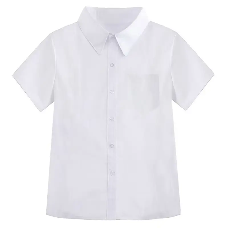 Men's White Button Down Shirt for College & School - Image 10
