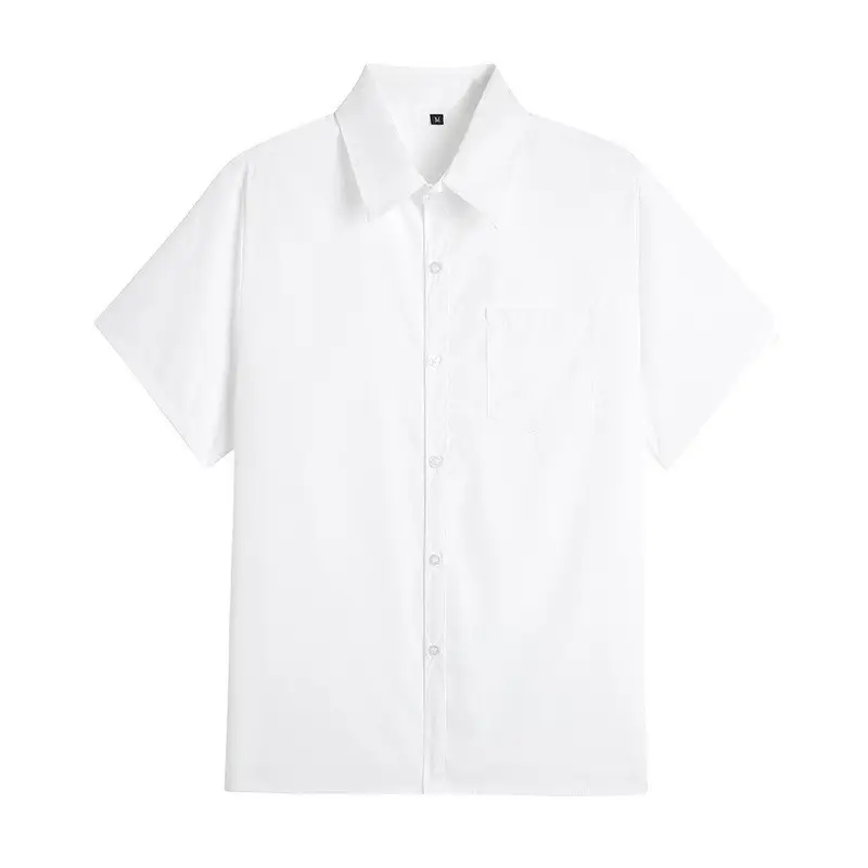 Men's White Button Down Shirt for College & School - Image 3