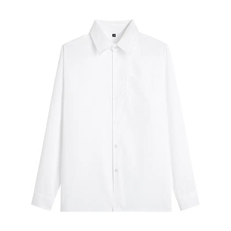 Men's White Button Down Shirt for College & School - Image 4