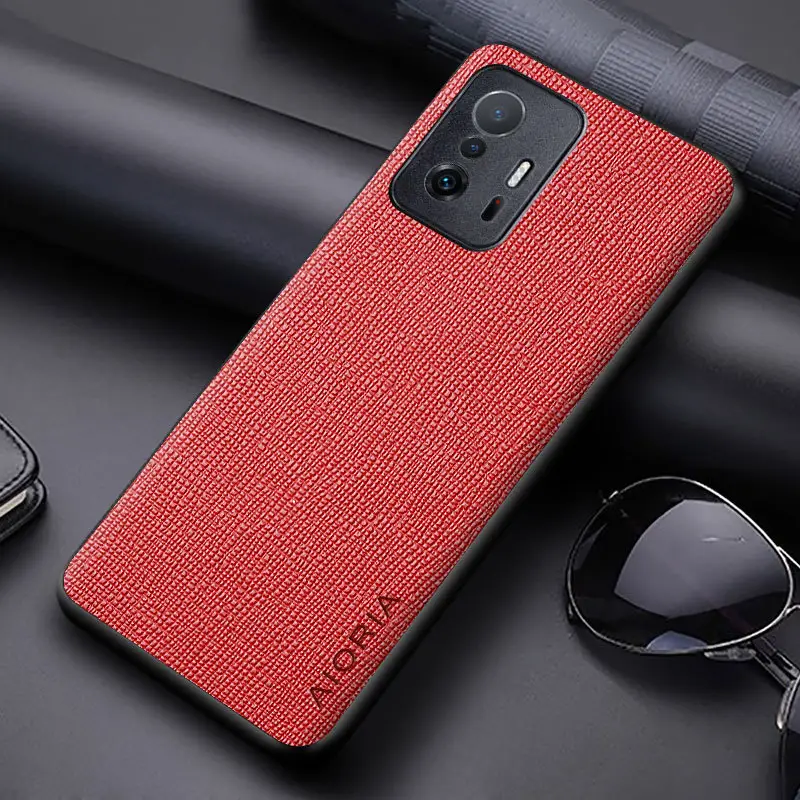Classic Saffiano Leather Case for Xiaomi Mi 12 Pro & Mi 11 Pro