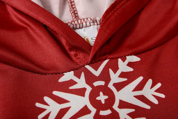 Christmas Elf Print Hooded Vest for Women Black — feature 16