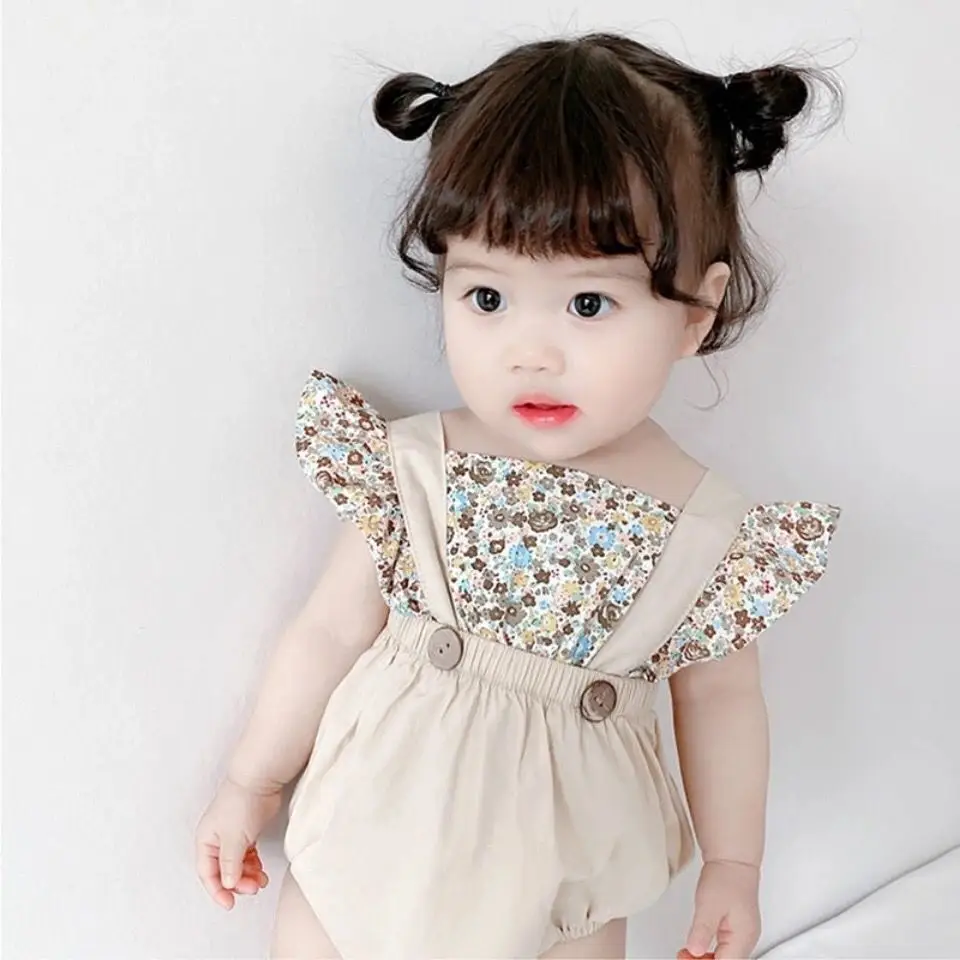 Infant Floral Flying Sleeve Baby Suit Summer Outgoing Fashion - Image 4