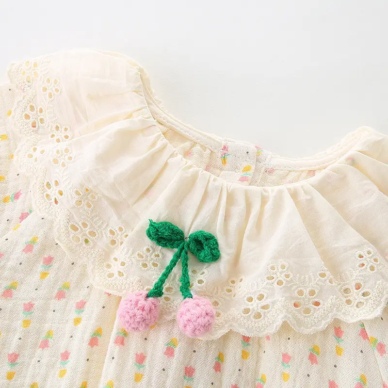 Baby Printed Cotton Body Suit with Triangle Bag - Image 3
