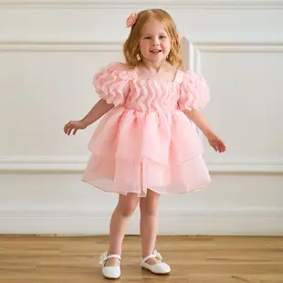 Pink Beaded Princess Dress for Girls Wedding Tutu — feature 7