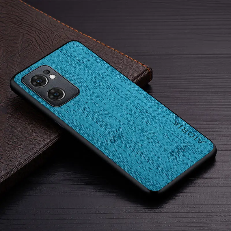 OPPO Reno 7-5G Phone Case Wooden PU Leather - Image 5