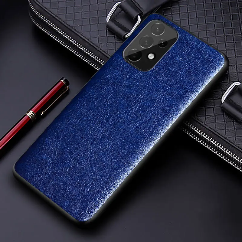 Black PU Leather Galaxy A73 A53 A33 Case - Image 3