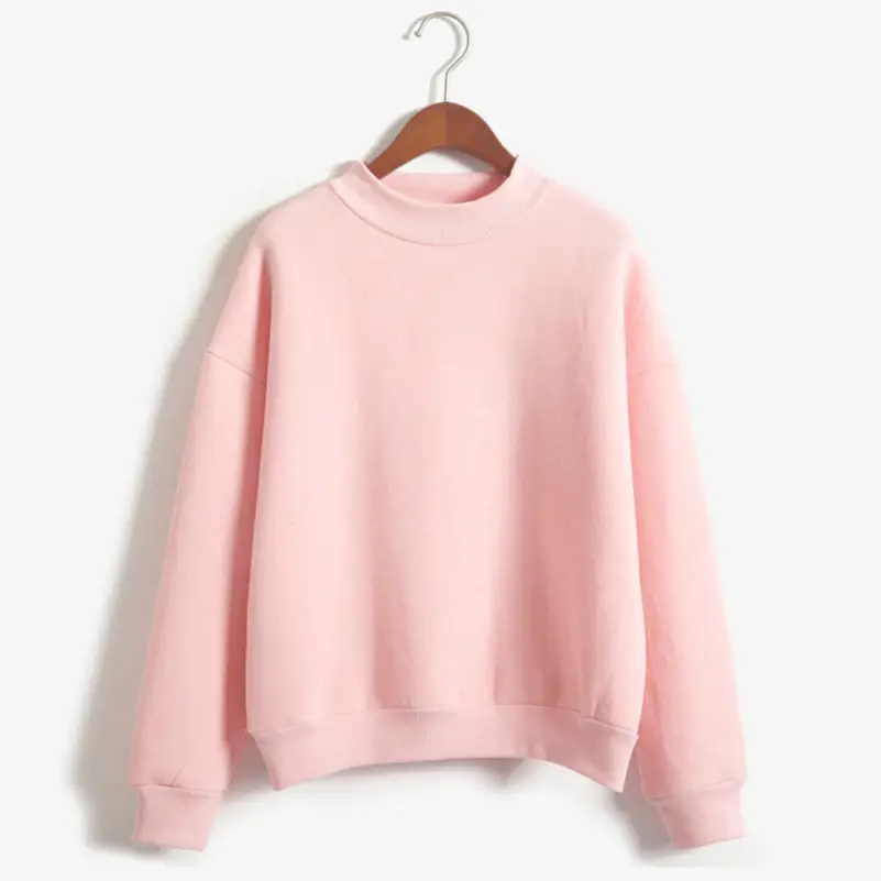 Women's Navy Blue Loose Fleece Sweater 4 Size Fall Winter - Image 12