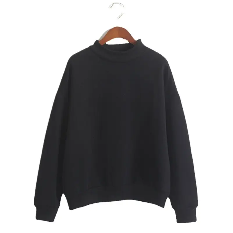 Women's Navy Blue Loose Fleece Sweater 4 Size Fall Winter - Image 13