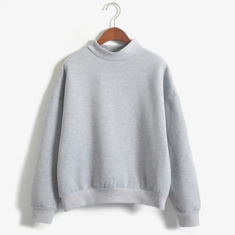 Women's Navy Blue Loose Fleece Sweater 4 Size Fall Winter - Image 9