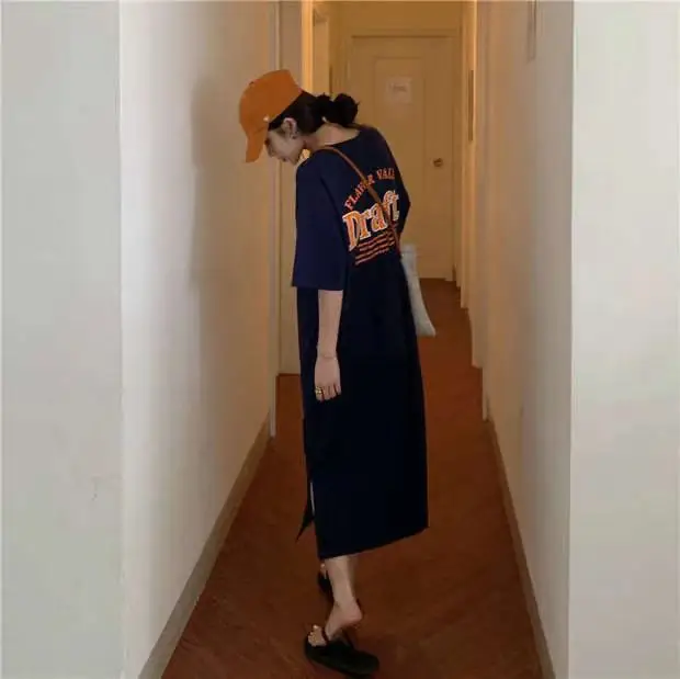Summer 2025 Chubby Sister Long Dress Blue Oversized — feature 2