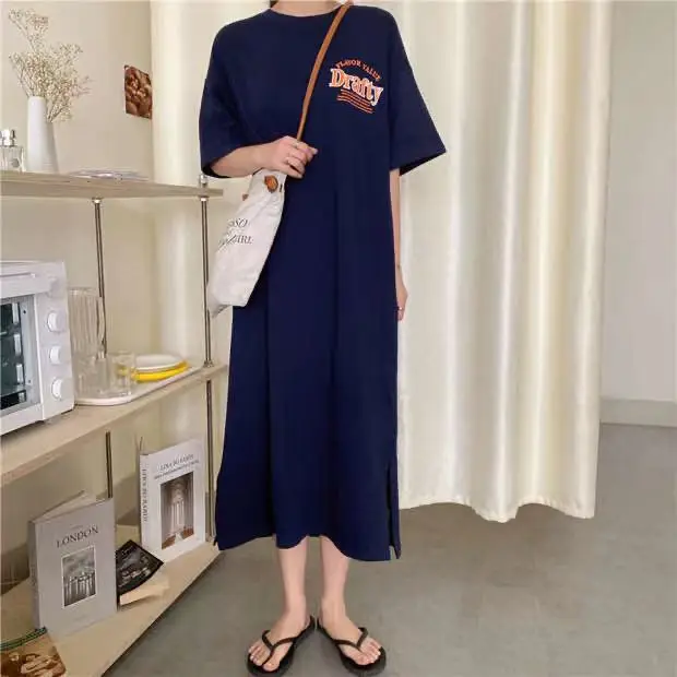 Summer 2025 Chubby Sister Long Dress Blue Oversized — feature 4