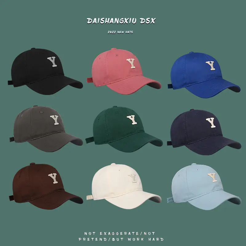 Women White Letter Y Cap Sunscreen Summer - Image 11