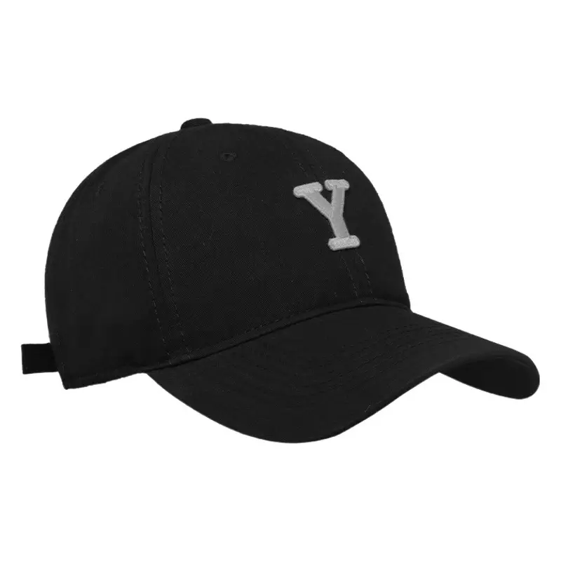 Women White Letter Y Cap Sunscreen Summer